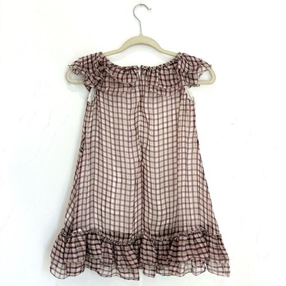 GOLCE & GABBANA Junior silk plaid Dress - Picture 3 of 9